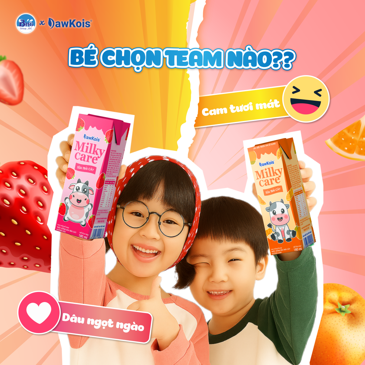Sữa trái cây Milky Care - Siêu thị sữa BHG