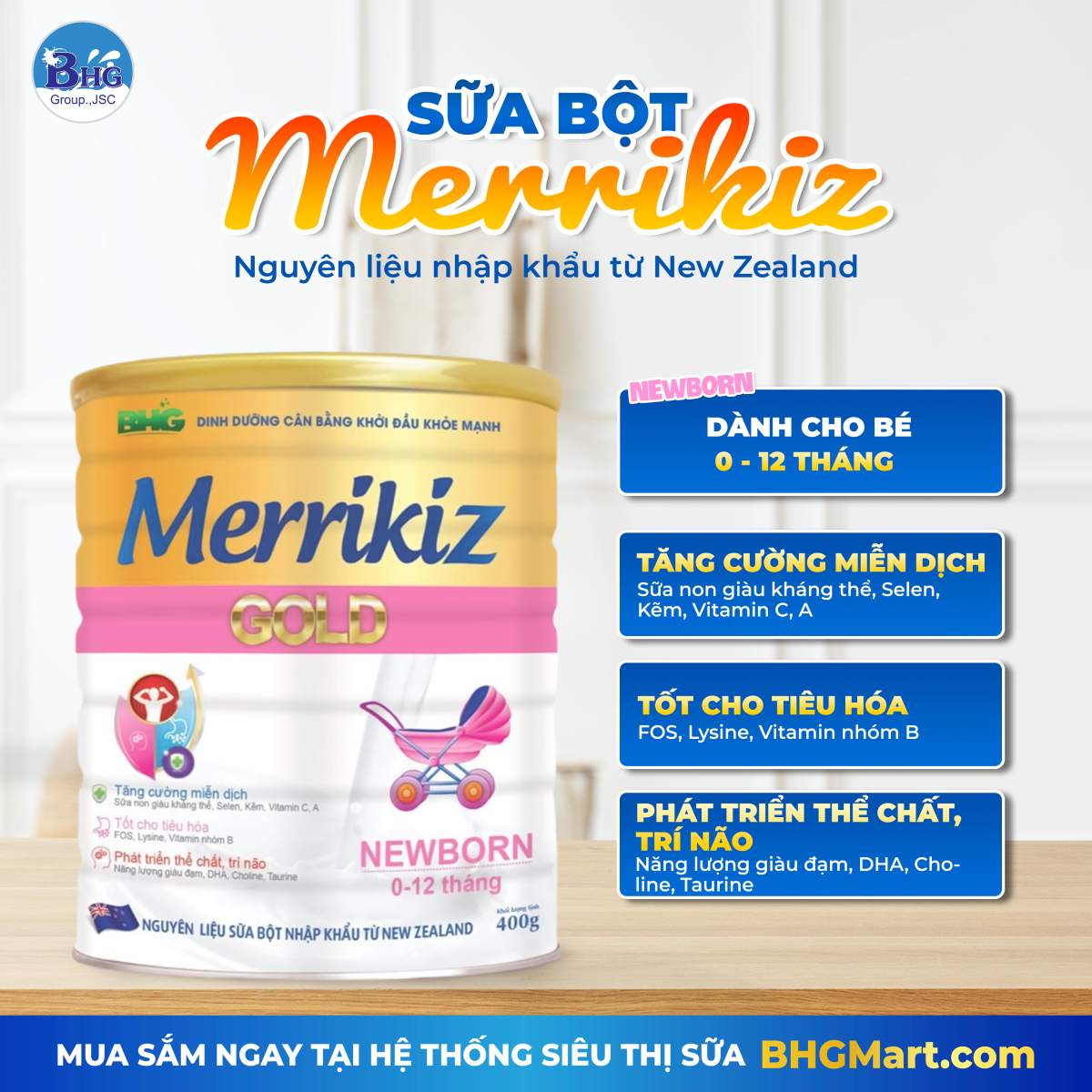 Sữa Merrikiz Newborn
