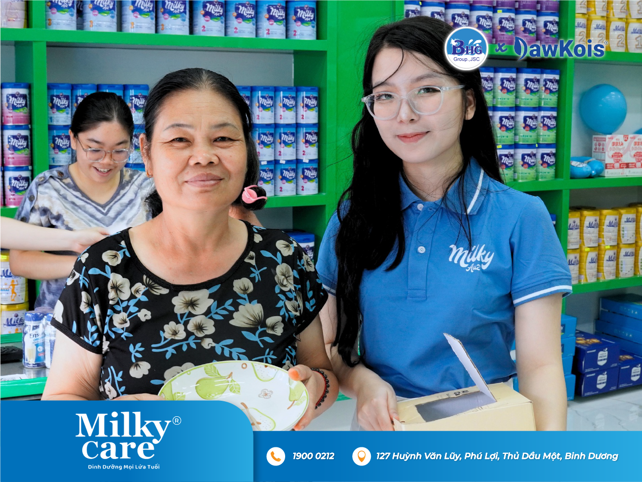 Siêu thị sữa BHG - Khai trương của hàng mới cùng đại lý